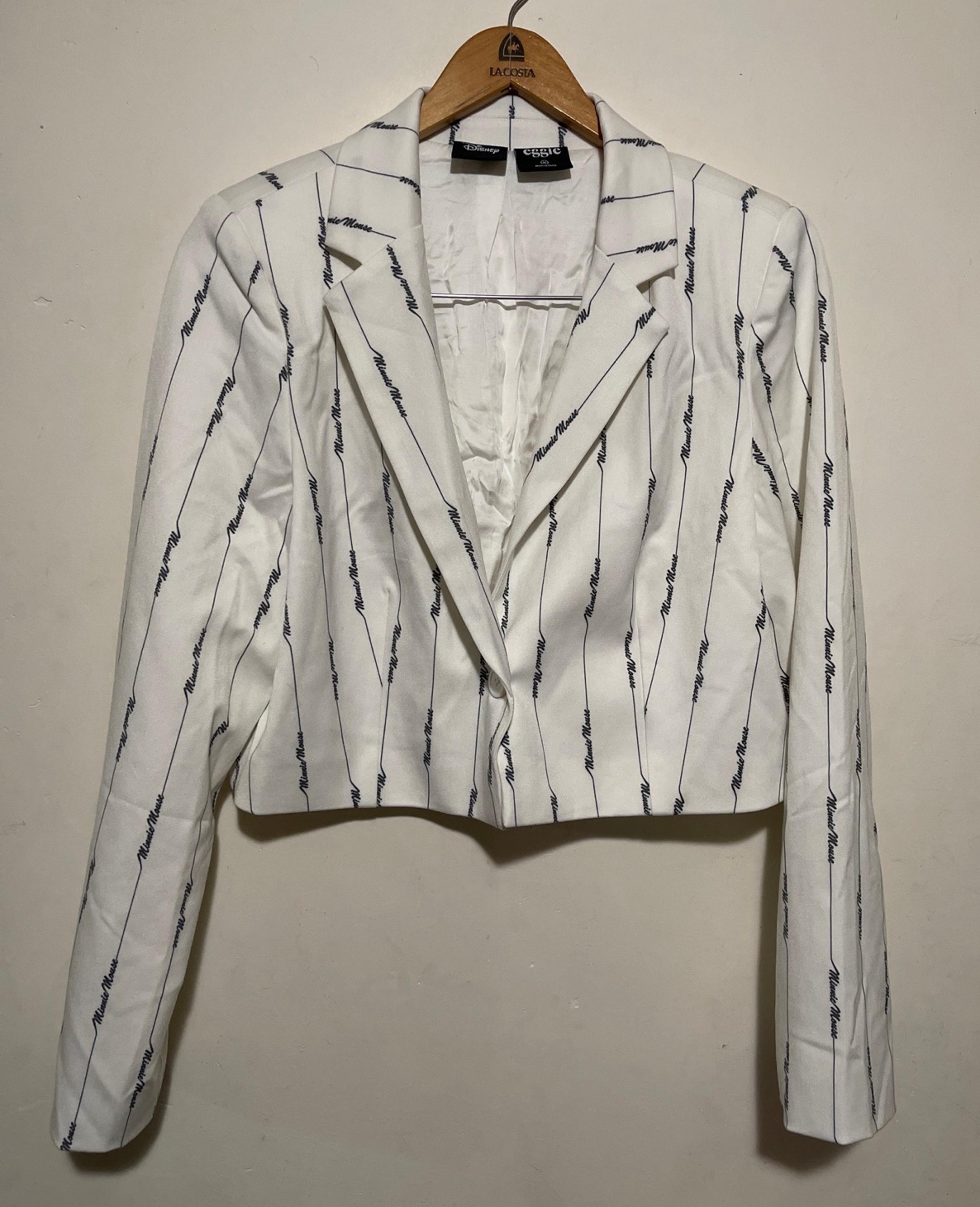 Disney Eggie White Blazer Size M