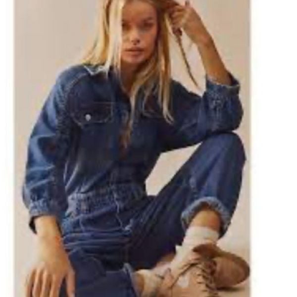 NEW! We the Free Towns denim jumpsuit