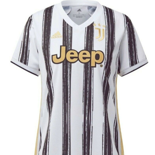 Adidas 20/21 Juventus Soccer Home Jersey Womens White/Black M EI9901 NEW