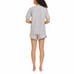 New Women's Flora Nikrooz 3 Piece Lounge Set Gray Colored Size Large H87
