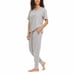 New Women's Flora Nikrooz 3 Piece Lounge Set Gray Colored Size Large H87
