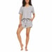 New Women's Flora Nikrooz 3 Piece Lounge Set Gray Colored Size Large H87
