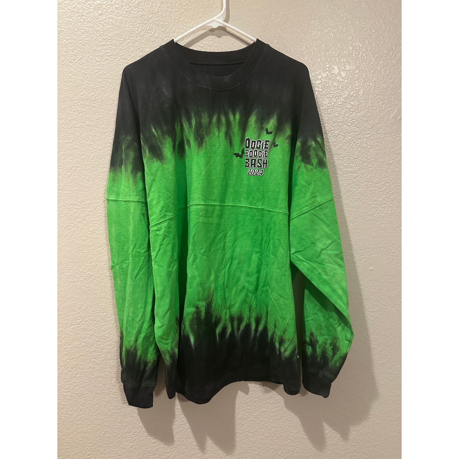 NWOT Disney Parks NBC Villians Oogie Boogie Bash 2024 Green n Black Spirit XL