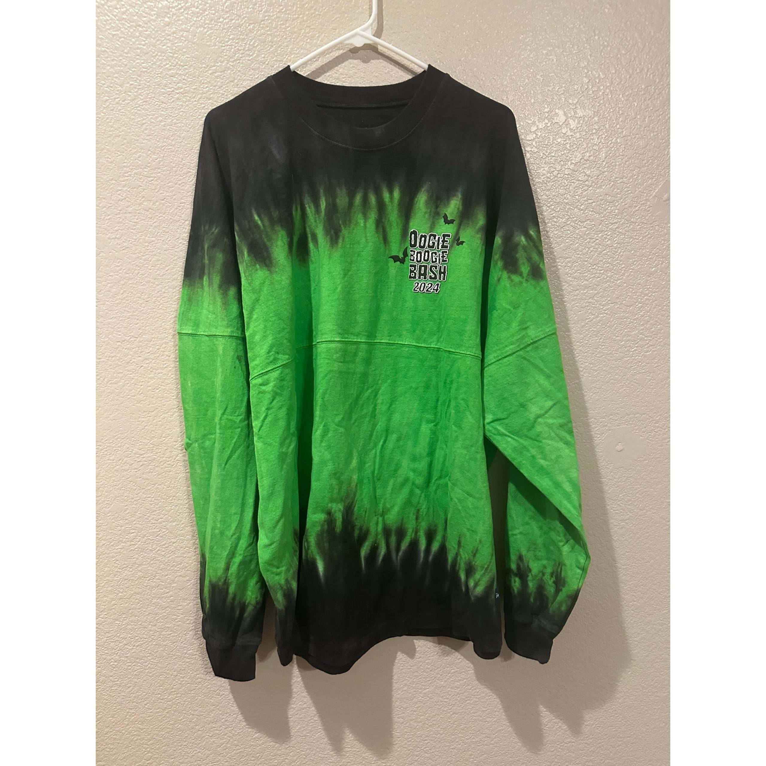 NWOT Disney Parks NBC Villians Oogie Boogie Bash 2024 Green n Black Spirit XL