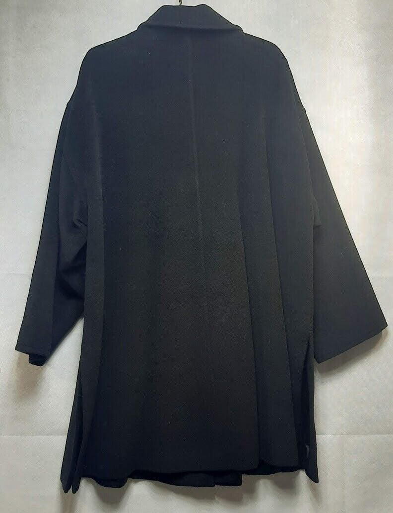MAX MARA Coat Size 12 Black Single Breasted Jacket 100