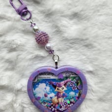 Pokemon Delcatty resin heart keychain