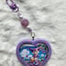 Pokemon Delcatty resin heart keychain
