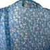 The Kooples Blue Lagoon Silk Floral Dot Ruffle Dress Size S