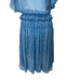 The Kooples Blue Lagoon Silk Floral Dot Ruffle Dress Size S
