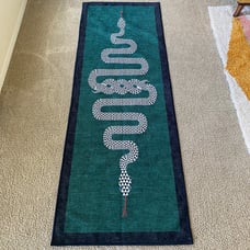Ruggable Jonathan Adler Venom Emerald Runner Rug Cover