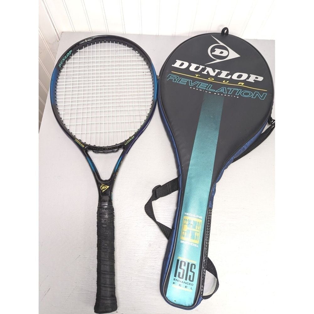 Dunlop Revelation Tour Oversize Enhanced Feel Purple Techlin Tennis Racket 4 1/4