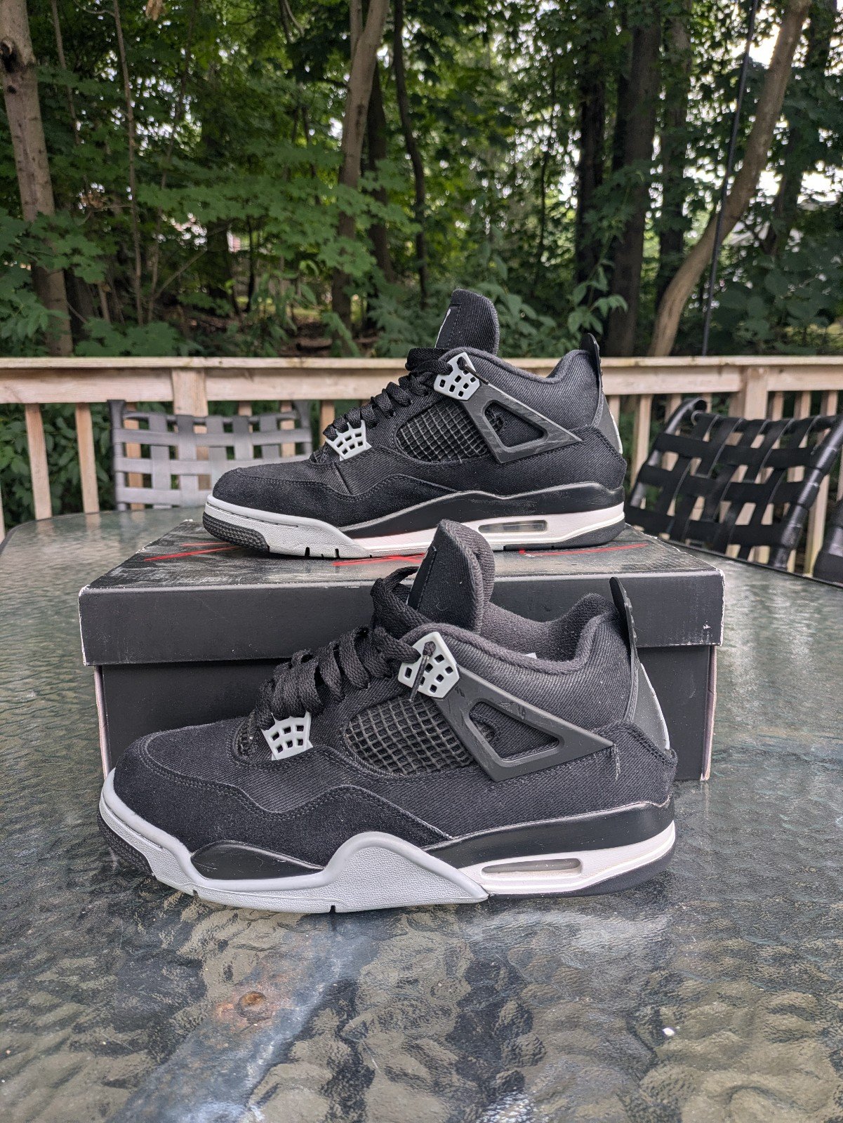 Jordan 4 Black Canvas