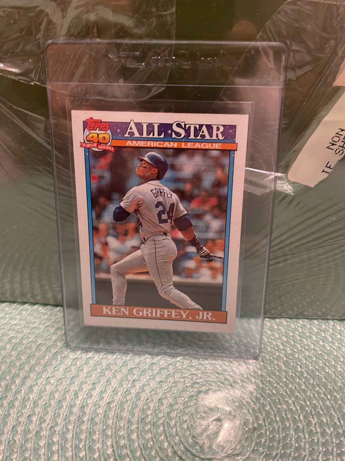 Ken Griffey topps 1991 all star card