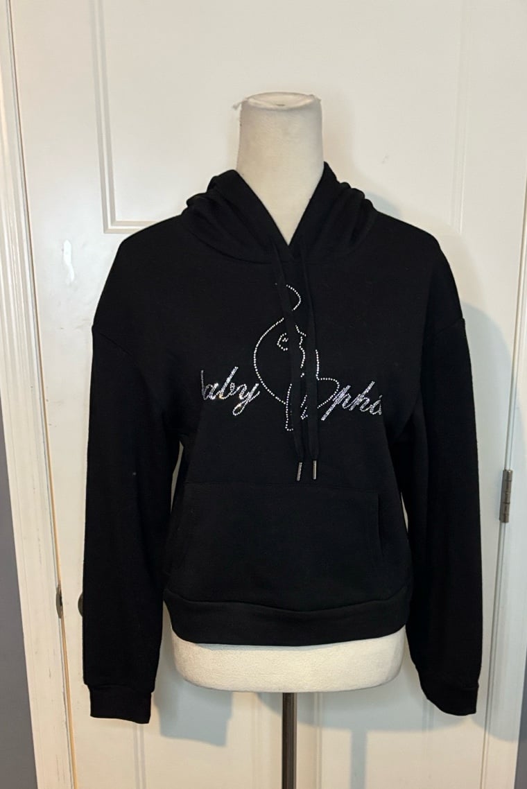 Baby Phat Black Rhinestone Hoodie