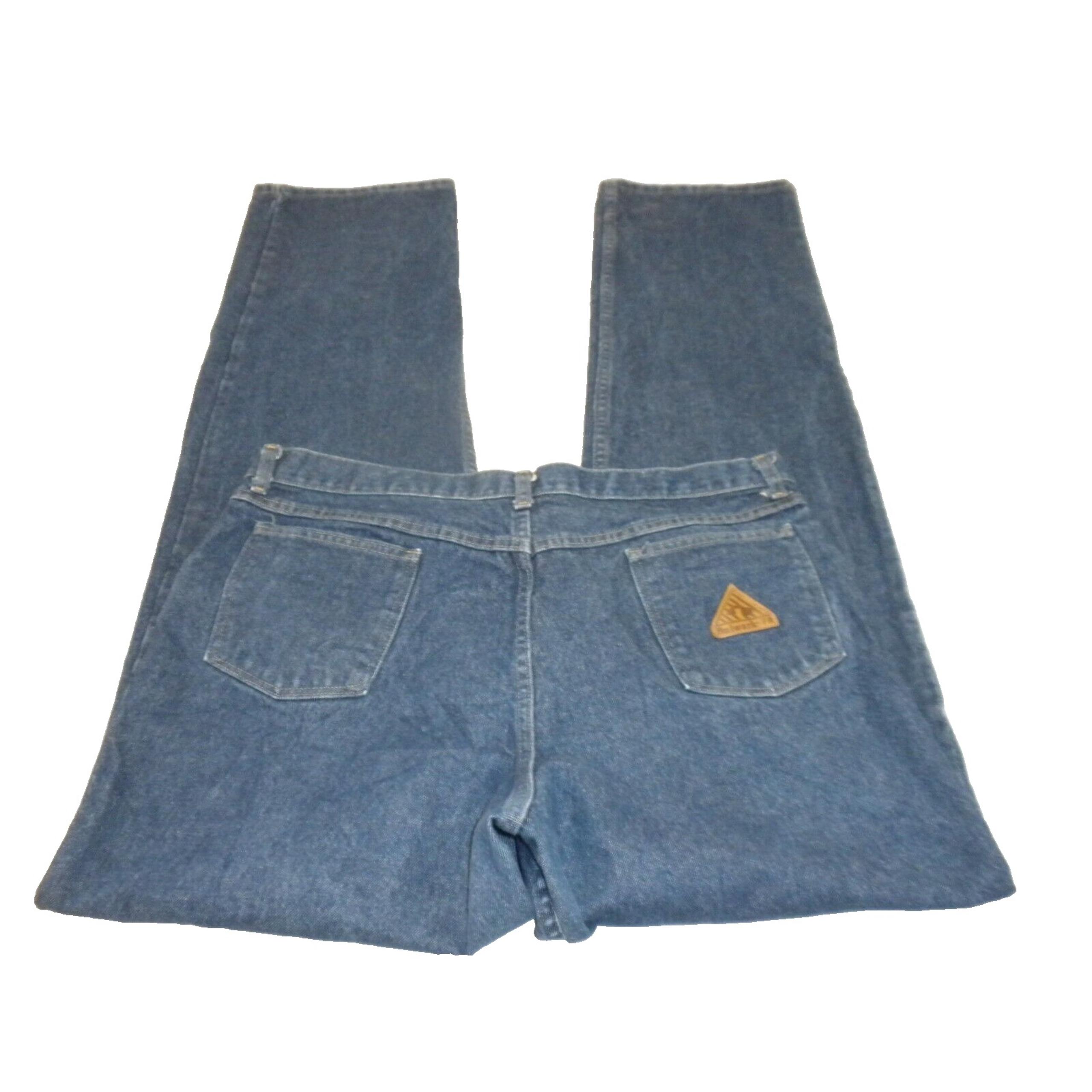 Bulwark Womens Jeans 36x40 Blue Denim Excel FR Flame Resistant Classic Fit CAT 2