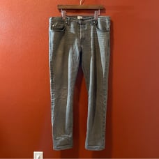 Flint And Tinder Men's Slim Fit Straight Leg Gray Workwear Jeans
