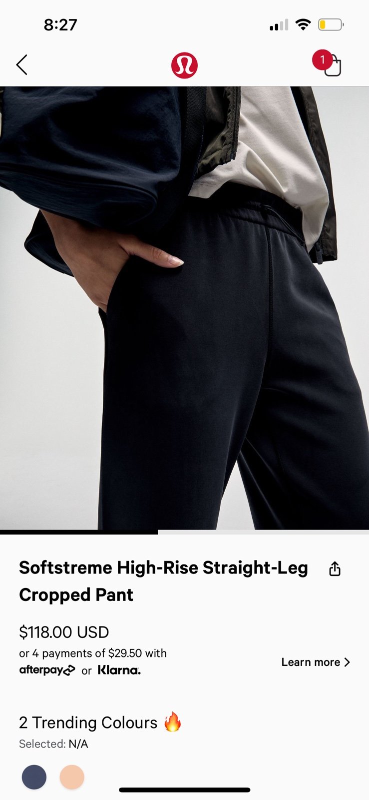 lululemon softstreme pants crop