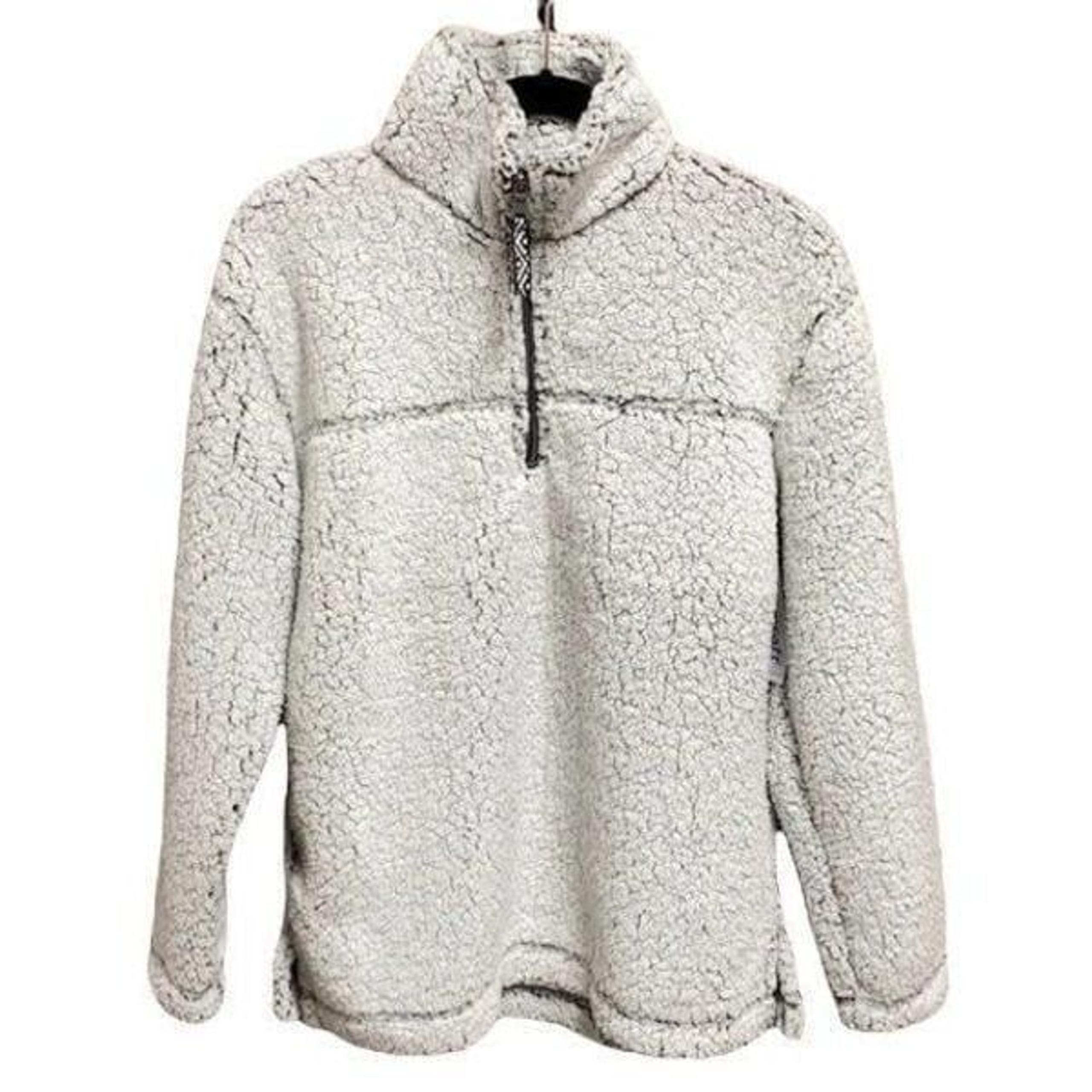 Boxercraft Gray-Black Quarter Zip Sherpa
