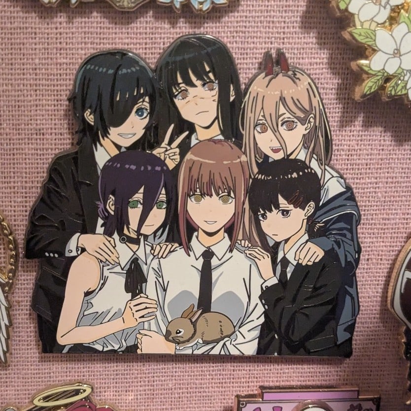 CHAINSAW MAN PIN REZE MAKIMA HIMENO KOBENI POWER ENAMEL PIN ASA MITAKA