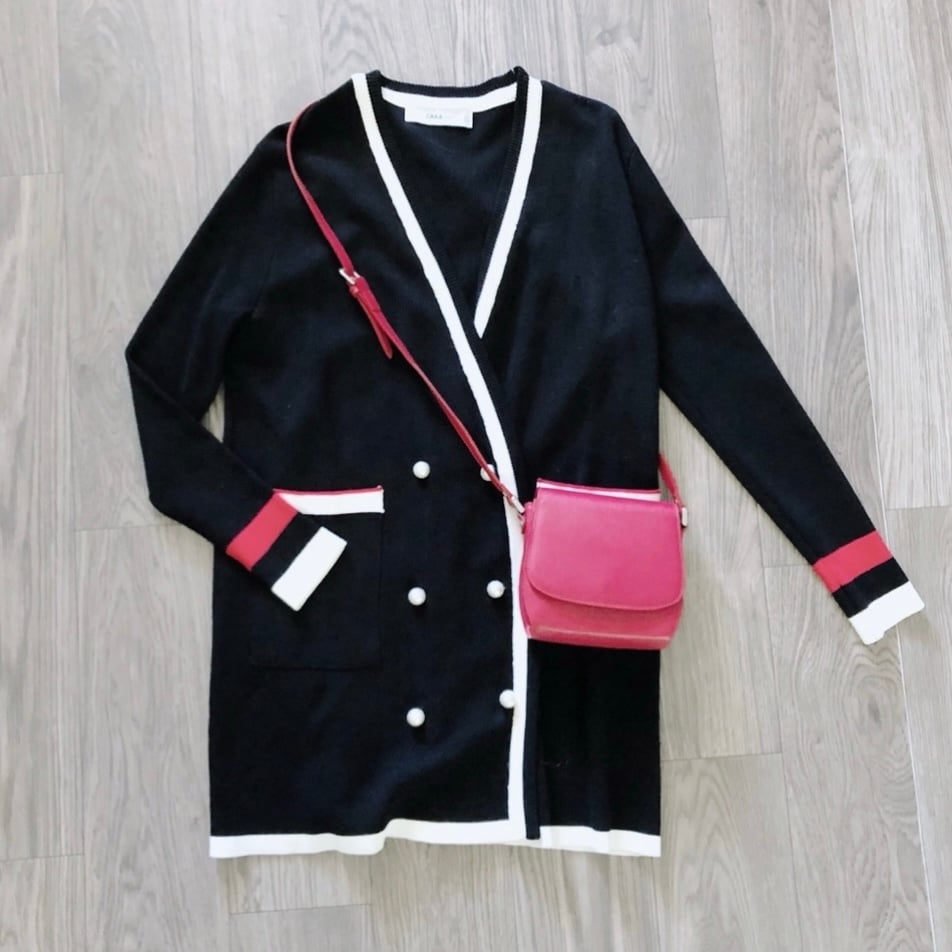 Zara Double Breasted Cardigan