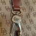 Vintage dooney and Bourke Belvedere leather and canvas tote purse bag