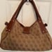 Vintage dooney and Bourke Belvedere leather and canvas tote purse bag