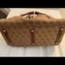Vintage dooney and Bourke Belvedere leather and canvas tote purse bag