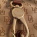 Vintage dooney and Bourke Belvedere leather and canvas tote purse bag