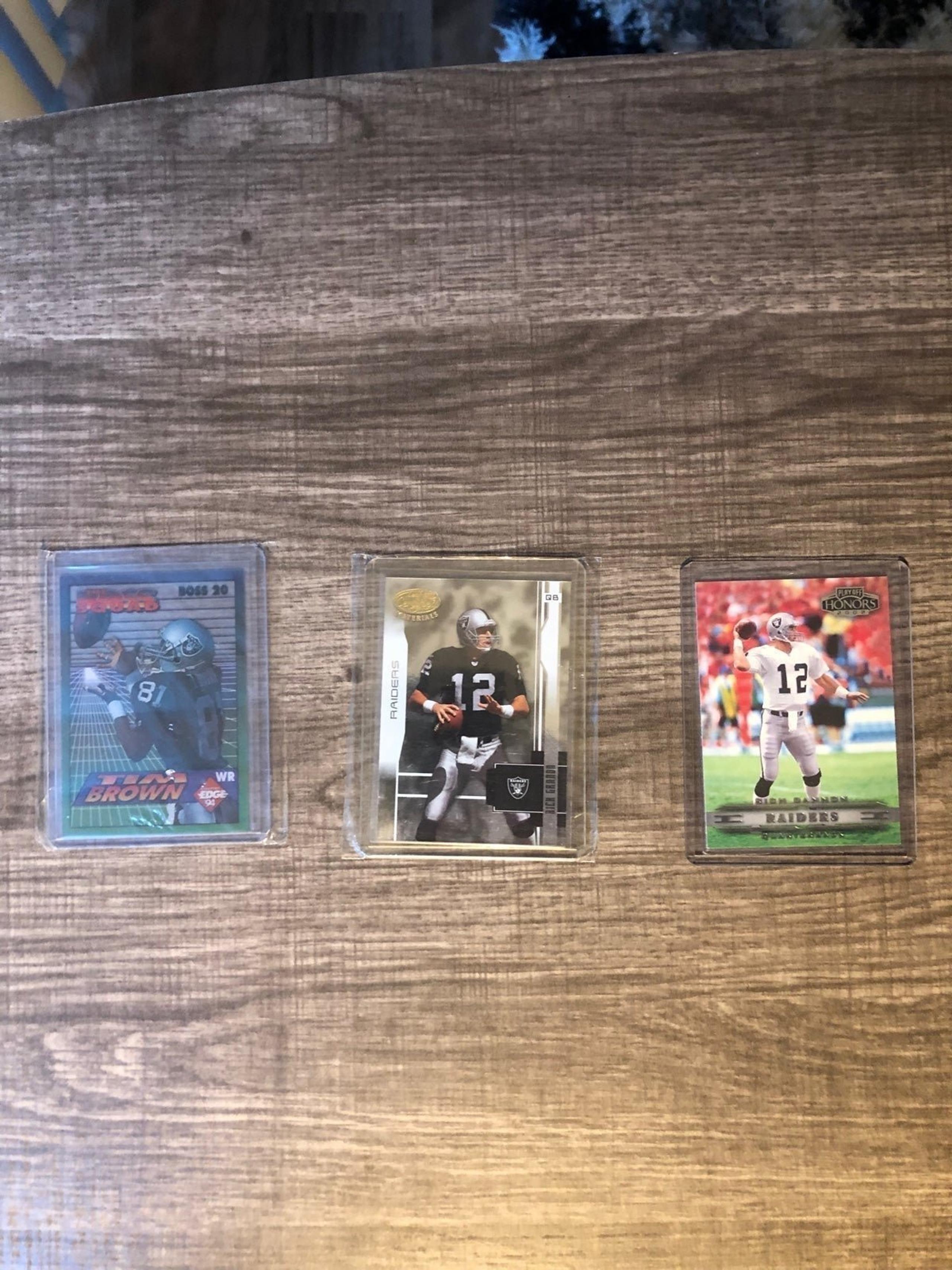 Lot of 3 Oakland Raiders Sports cards