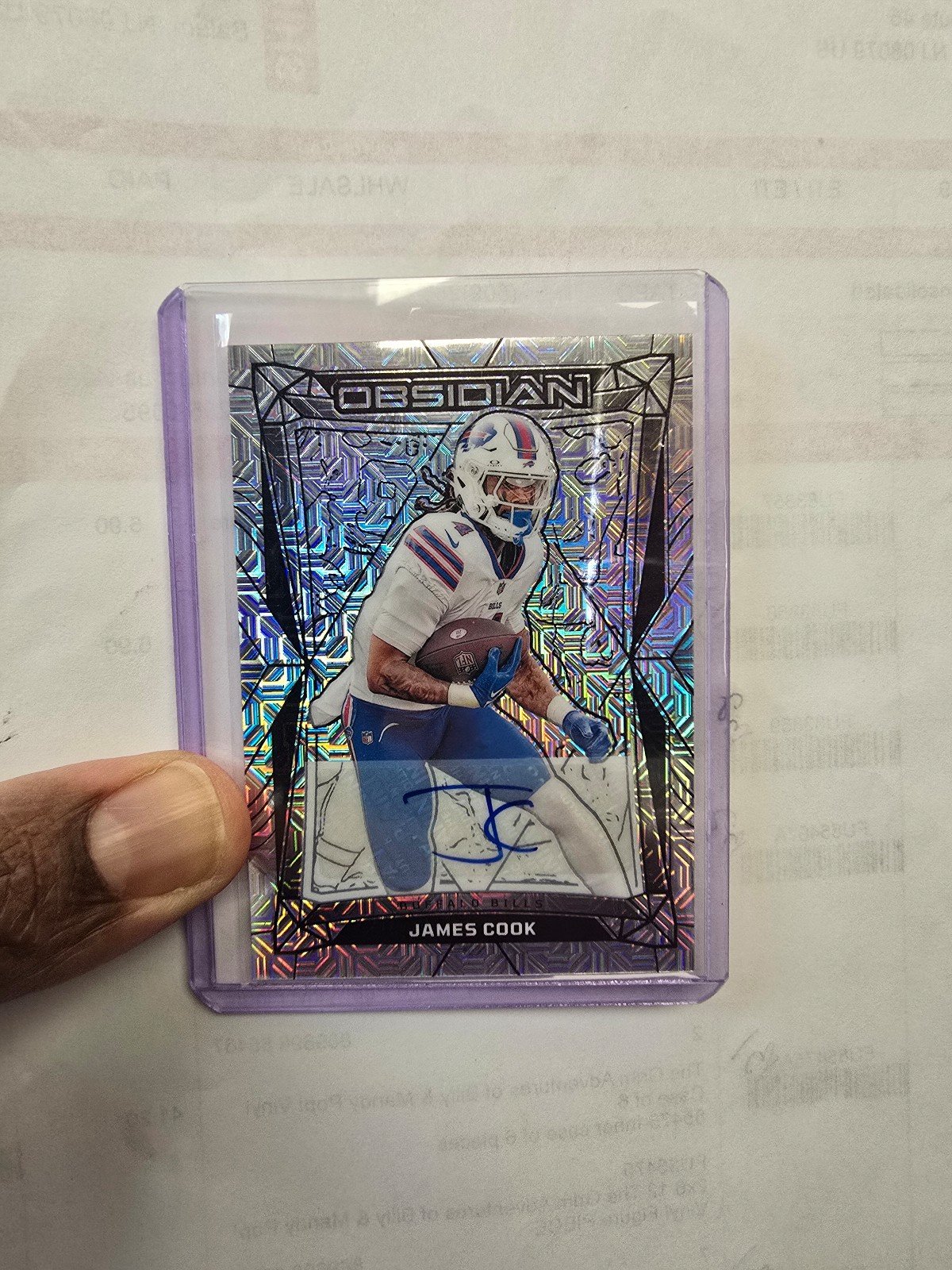 2024 Panini Obsidian Football James Cook Autograph 1 Of 1!!!!!