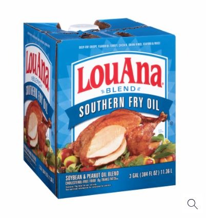 LouAna Southern Fry Oil (3 Gallons). Pack 2 #UIC#858