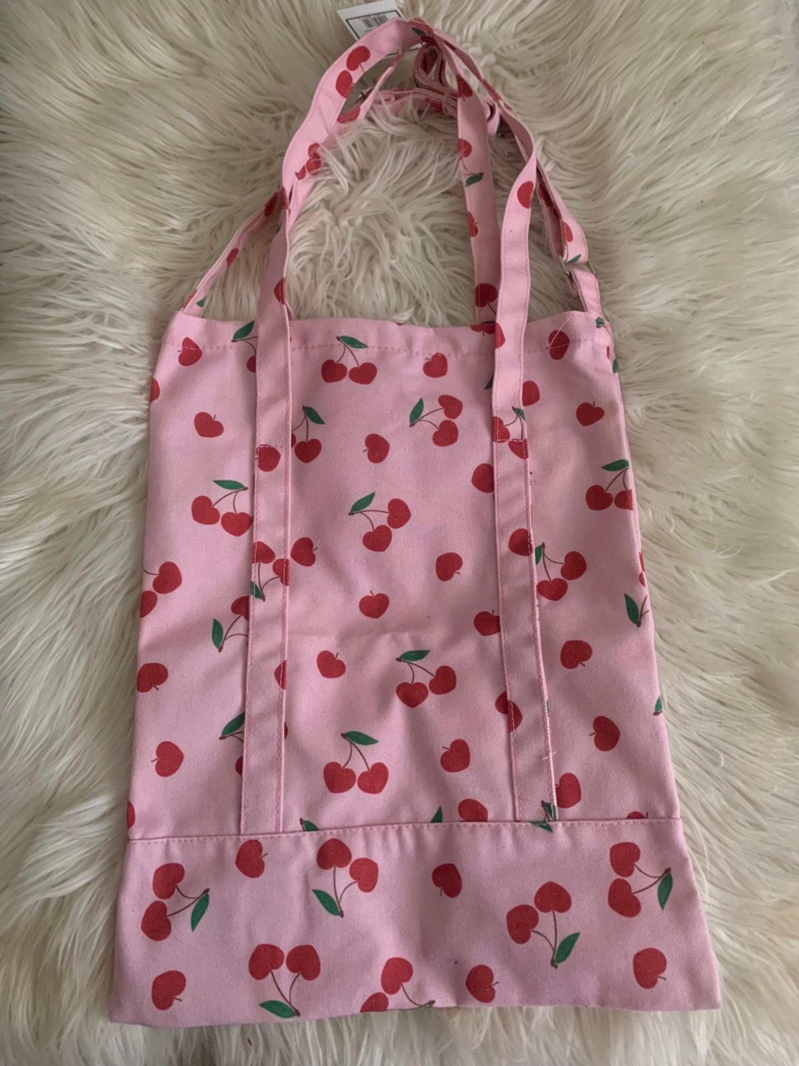 Cherry Print Tote Bag