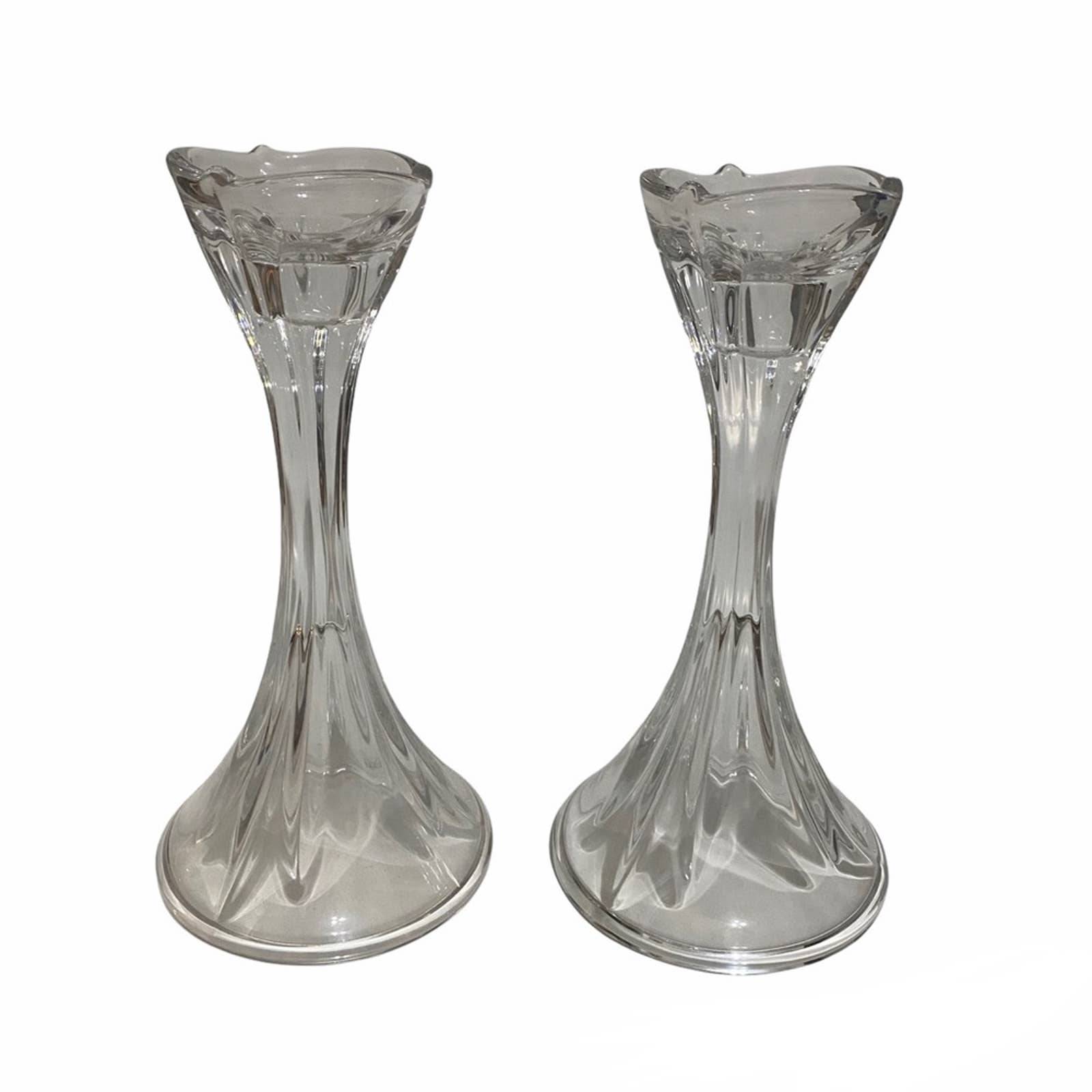 Lenox Rhapsody Crystal Candlestick Pair