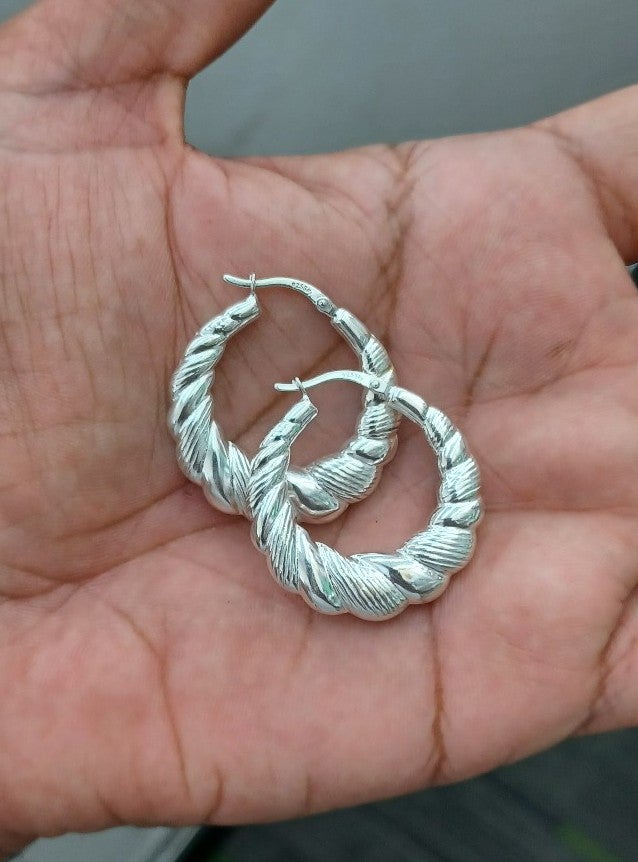 925 sterling silver Hoop earrings