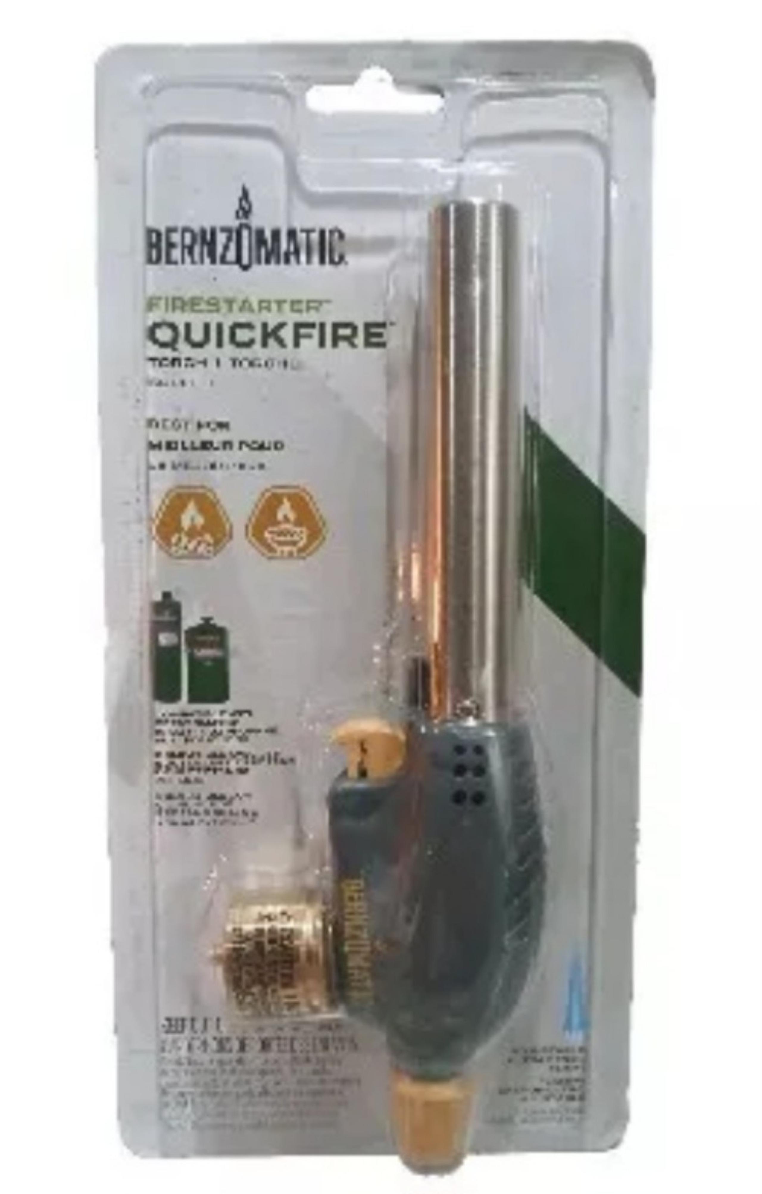 Bernzomatic QuickFire Firestarter Propane Torch NEW FREE SHIP