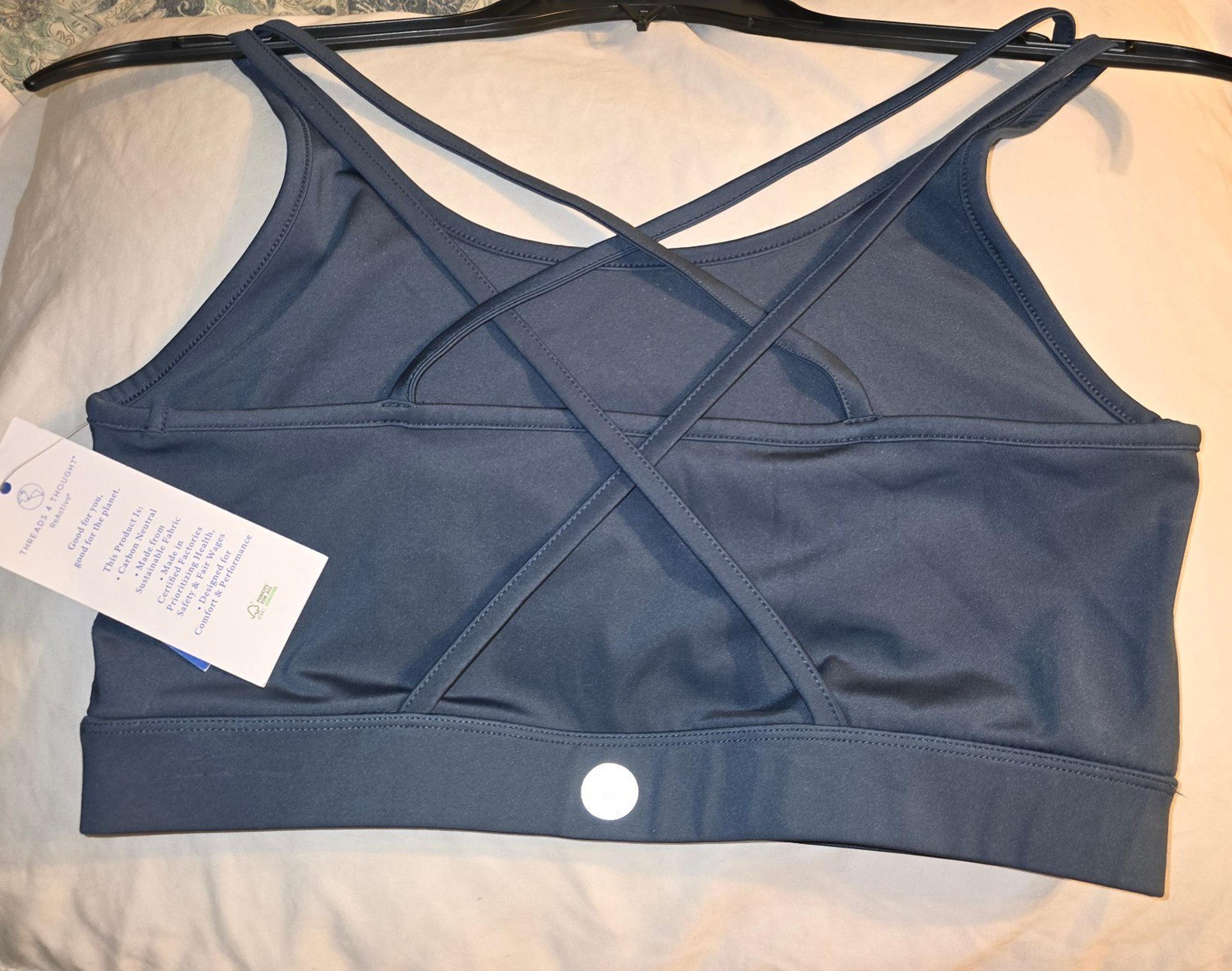 Thread 4 Thought Strappy Sports Bra NWT Navy Size Small(Out of Stock)