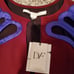 NWT Diane Von Furstenberg Murphy Cutout Dress Maroon Blue 2