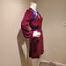 NWT Diane Von Furstenberg Murphy Cutout Dress Maroon Blue 2