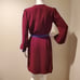 NWT Diane Von Furstenberg Murphy Cutout Dress Maroon Blue 2