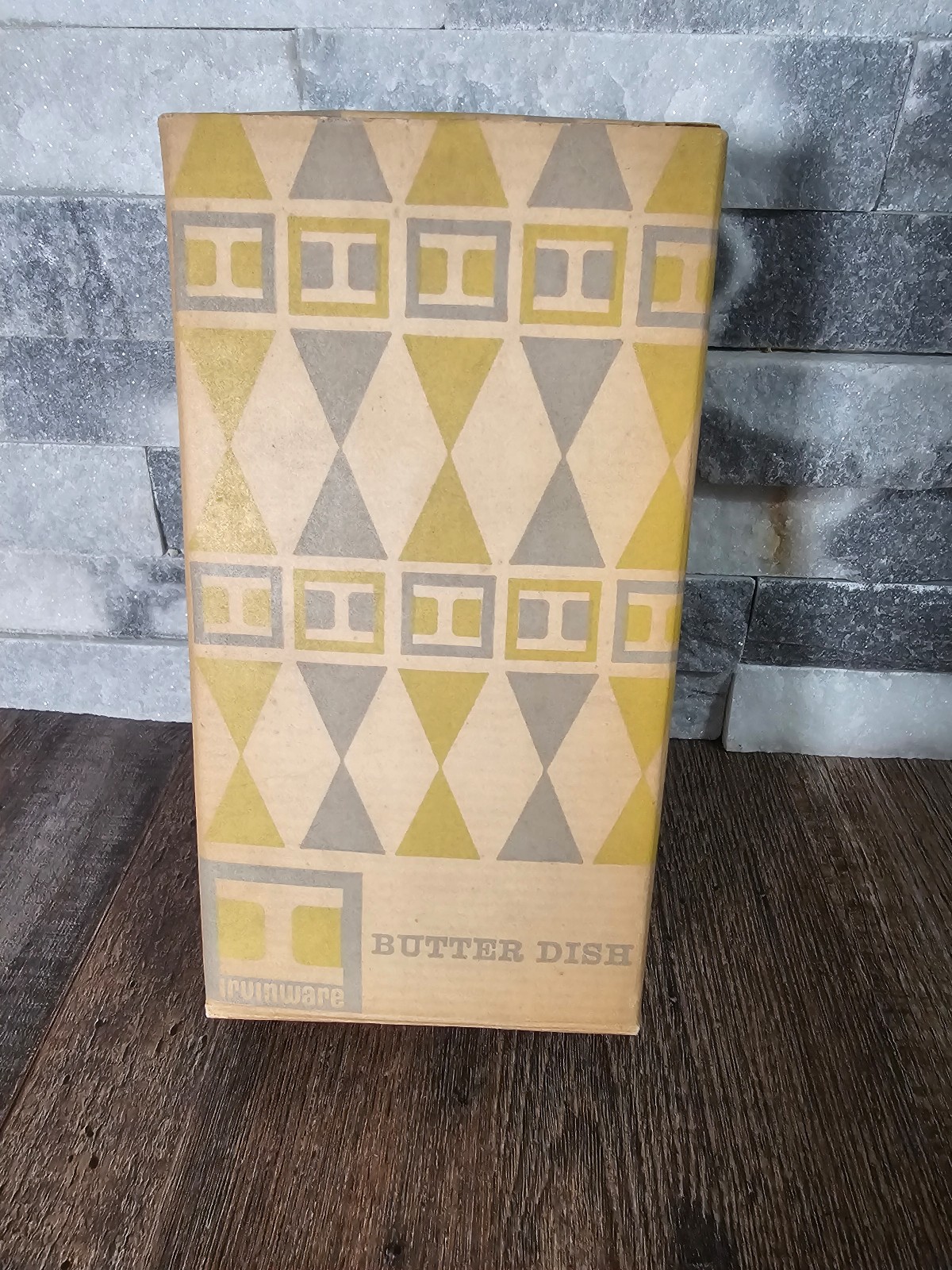 Vintage Irvinware Butter Dish 1971 New with Original Box