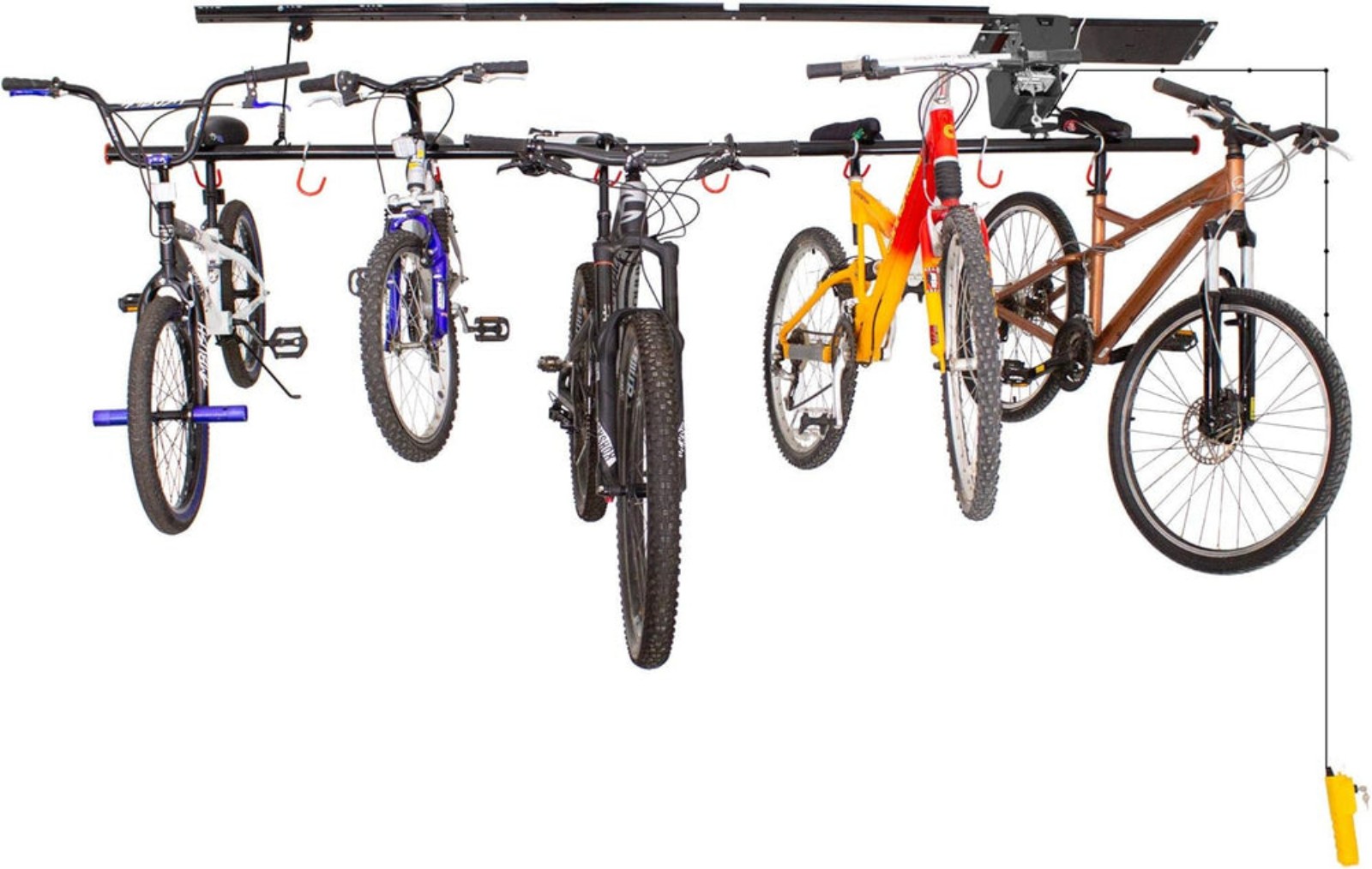 68221 Motorized 8 Bike Lift, Black