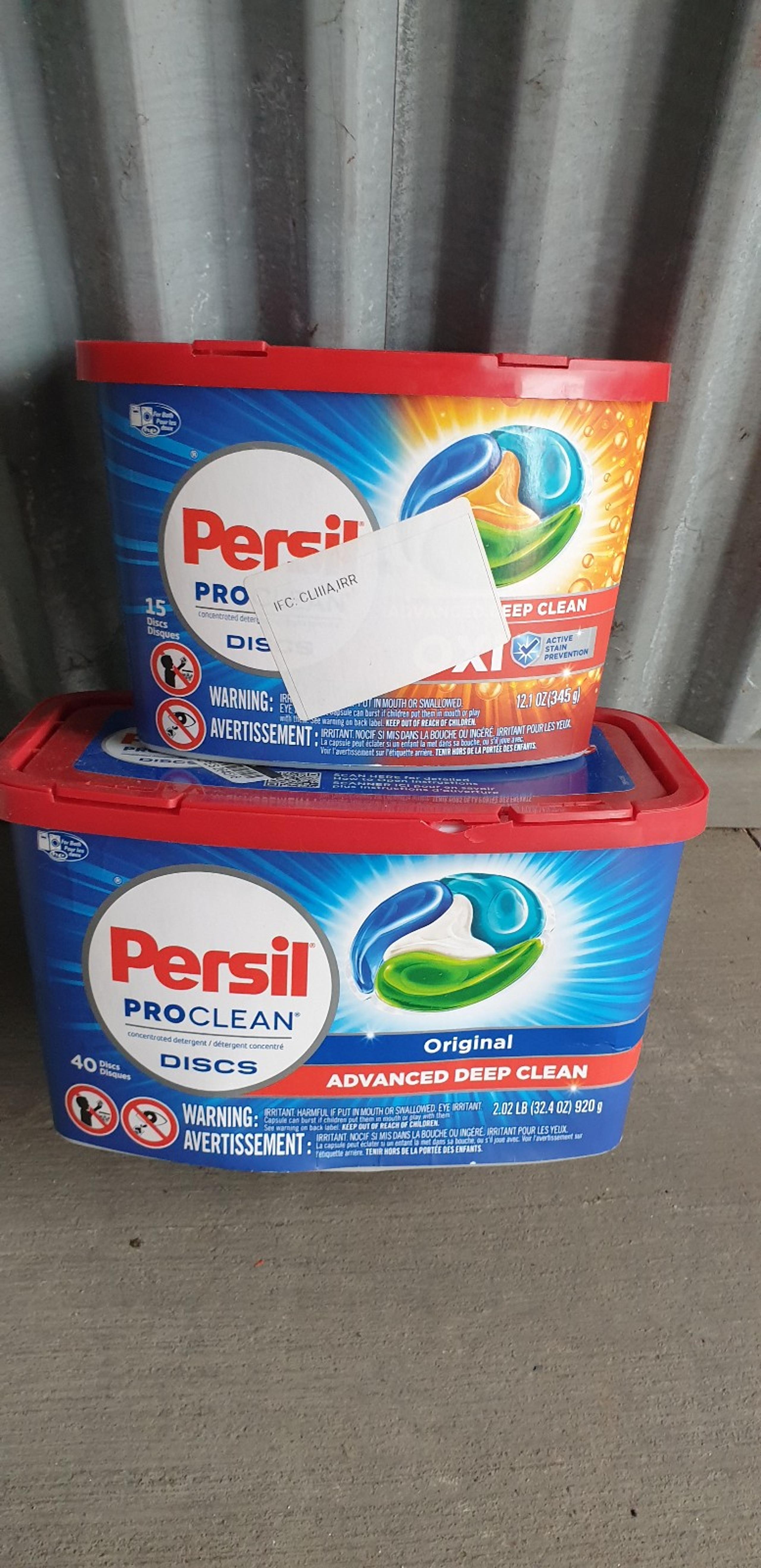(2) Persil PROCLEAN Concentrated Laundry Detergent  Discs = 55 DISCS TOTAL
