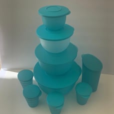 Tupperware Impressions Classic Bowl Set (4) & Jug , Tumblers (4)