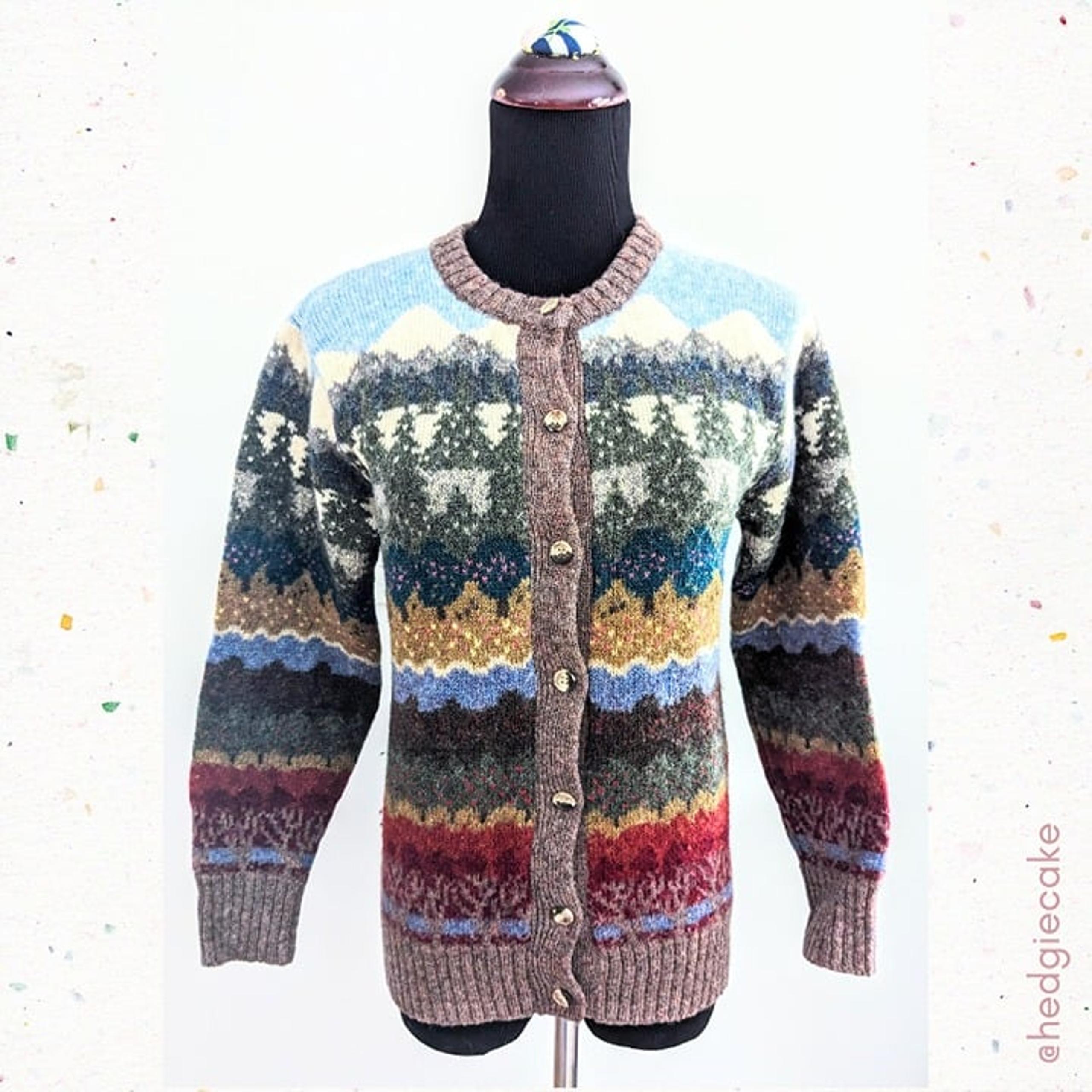 Vintage Orvis Vintage Wool Cardigan Sweater - Forest