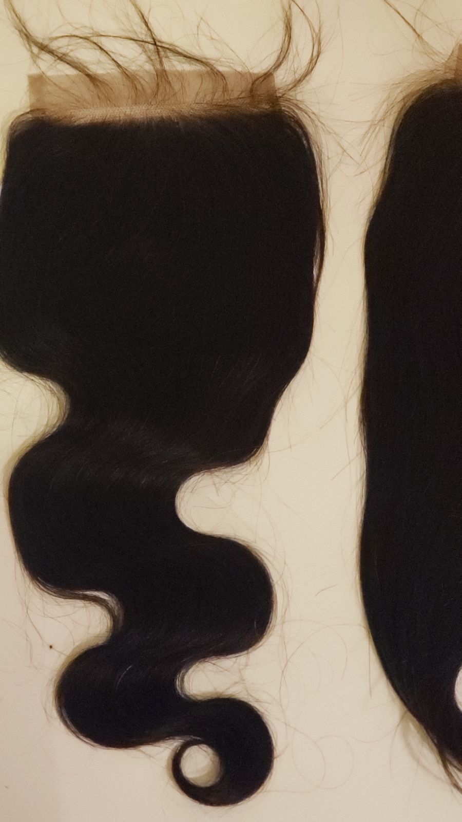 12 in 100% Raw Virgin Indian closures de