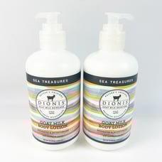 TWO Dionis Goat Milk Skincare Hand & Body Lotion Sea Treasures 8.5 oz ea