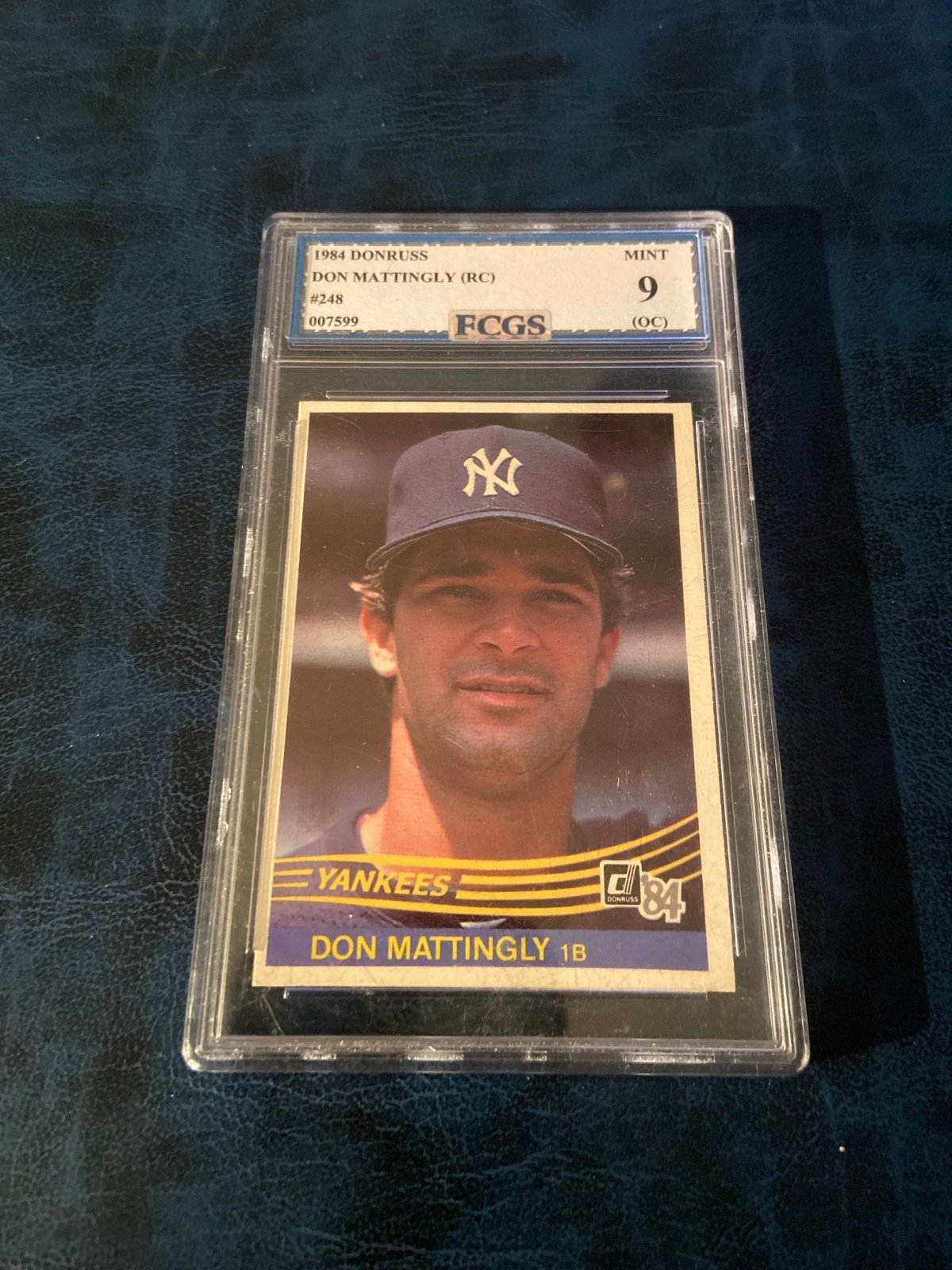 DON MATTINGLY 1984 Donruss BASEBALL #248 RC ROOKIE Card NY YANKEES BEAUTY FCGS 9