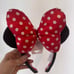 NWT Disney Minnie Mouse Plush Polka Dot Ear Headband from Disney World