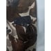 Vintage Y2K Krizia Linen Brown Floral Elastic Bubble Hem Midi Skirt Size 40