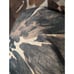 Vintage Y2K Krizia Linen Brown Floral Elastic Bubble Hem Midi Skirt Size 40